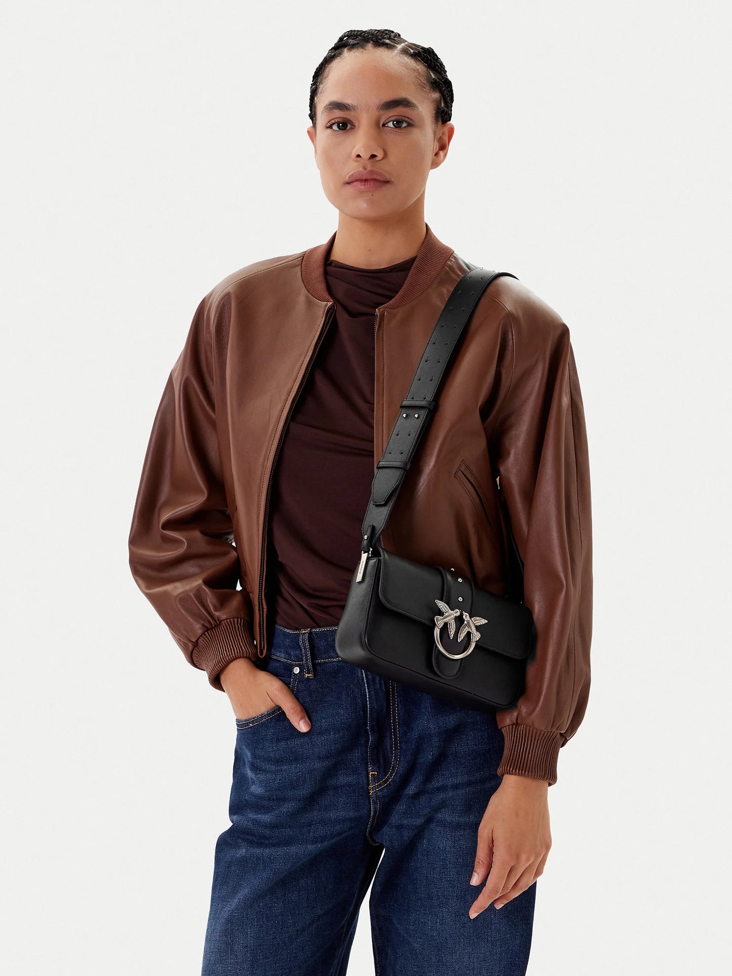 PINKO Borsetta Love One Mini Slouchy Fl