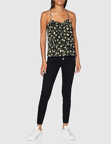 Calvin Klein Cross Back Floral Slip Top Sport Shirt Donna