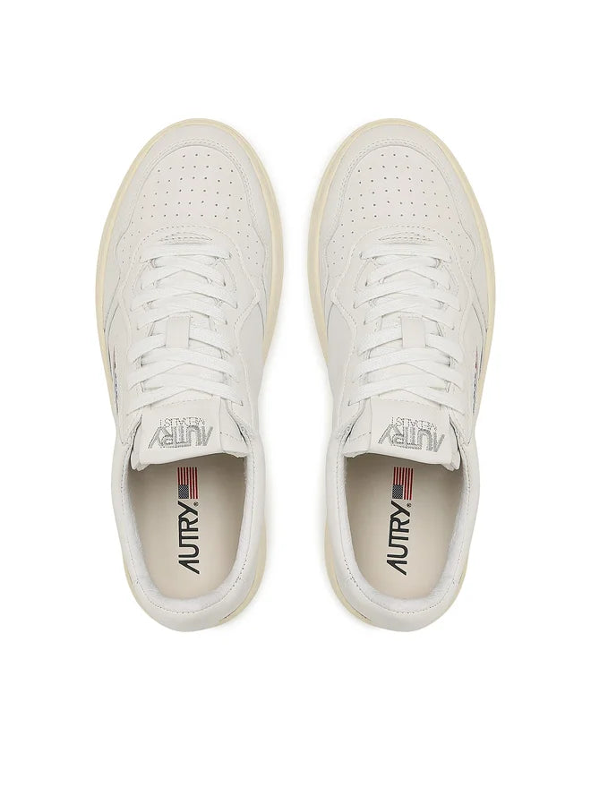 Autry Medalist Low bianca in pelle Total White AULW GG04
